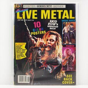 Blast! Live Metal Magazine Posters Skid Row L.A. Guns GNR Jun. 1990 Unread Stock